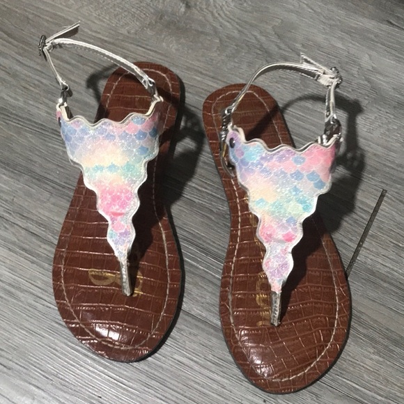 Sam Edelman Greta Scallop Mermaid Sandals Size 5 - Picture 1 of 10
